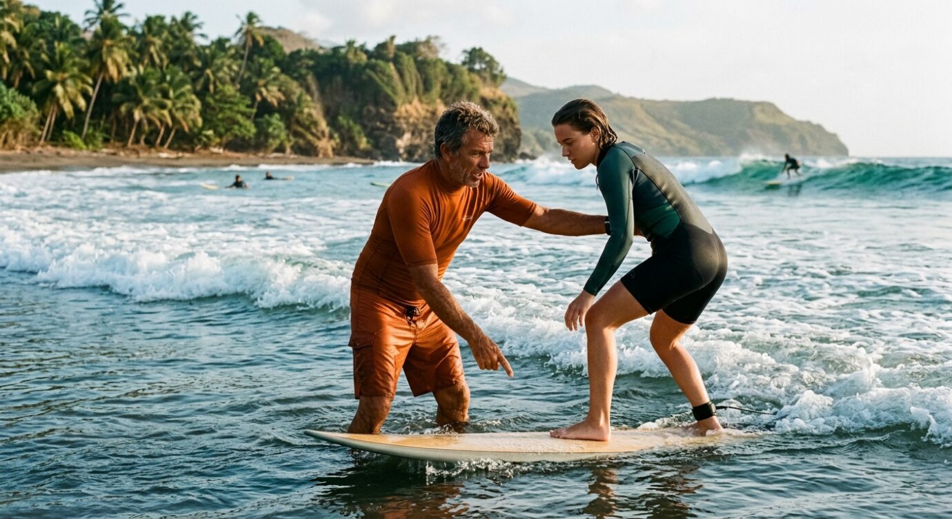 Notre méthodologie de coaching de surf et de perfectionnement en Guadeloupe